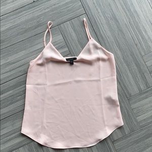 J crew blush silk tank with adjustable straps